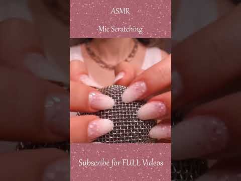 ASMR Mic Scratching with No Cover ❤️ Brain Massage ❤️ Layered Visual #asmr #shorts