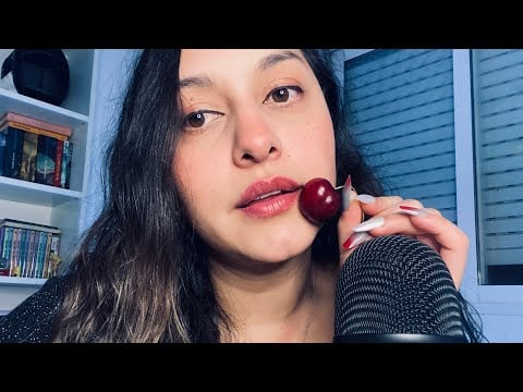 ASMR ✨MOUTHSOUNDS INTENSOS + CEREZAS 🍒, COCA COLA y GLOSS con SCRATCHING 🤤 para dormir rico !! ✨