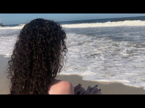 Asmr na Praia 🏝️ sons de mar & scratching na areia