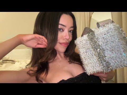 ASMR Christmas Rambles & Triggers 🌲⊹˚.