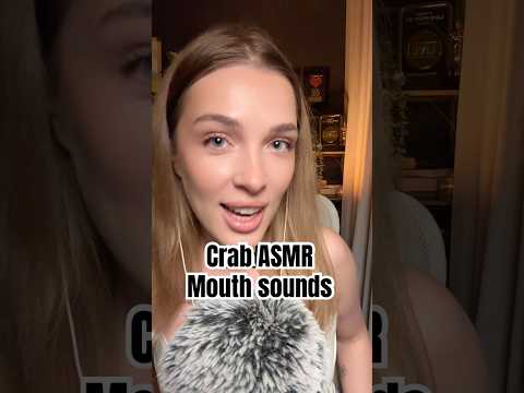 Long version of this is already on my channel ⚠️👆 #asmr #mouthsounds #tingles #crab #relax