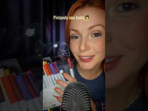 Pintando o seu rosto com canetinhas ✨️👩‍🎨 #asmrvideos
