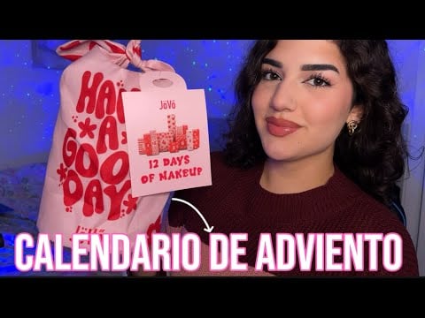 ASMR ABRIENDO CALENDARIO DE ADVIENTO DE MAQUILLAJE 😍  