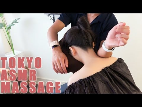 ASMR 肩こり解消マッサージ  Massage for female suffering from stiff neck shoulders