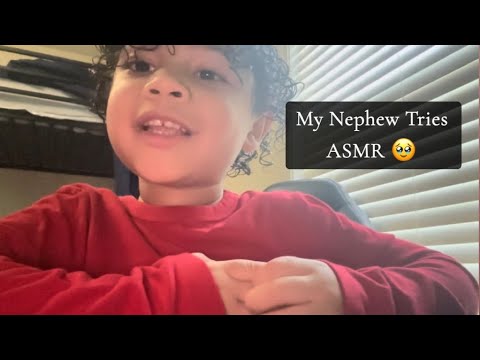 My Nephew Tries ASMR for the First Time! (Must watch🤭)