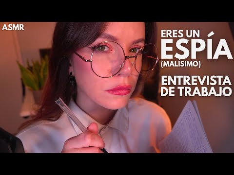 ASMR Entrevista de Trabajo Para Espias 🕵️ (pero eres malísimo)