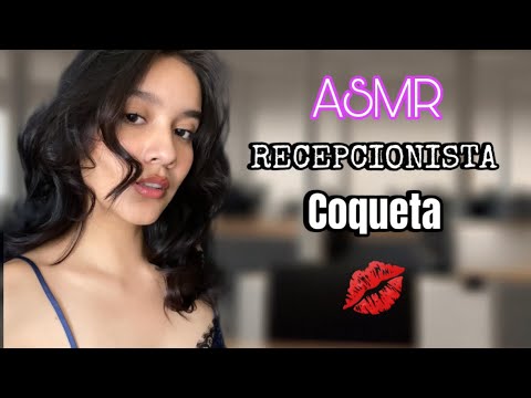 ASMR ROLEPLAY- Recepcionista te COQUETEA❤️😘/ Soft Spoken
