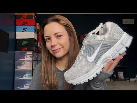 ASMR | Nike Vomero 5 Whispered Unboxing Review 🩶👽