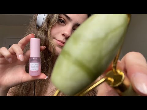 asmr limpiando tu carita:) / muchos mouth sounds! / roleplay relajante