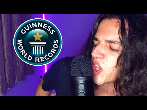 ASMR SONS DE BOCA MAIS RÁPIDO DO MUNDO - RECORDE MUNDIAL