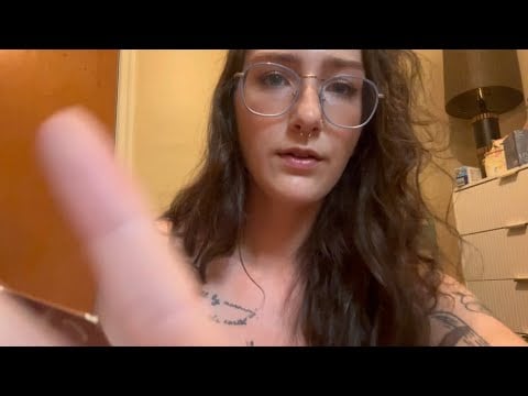lofi asmr doing your makeup roleplay (camera touching, whispering, close up)