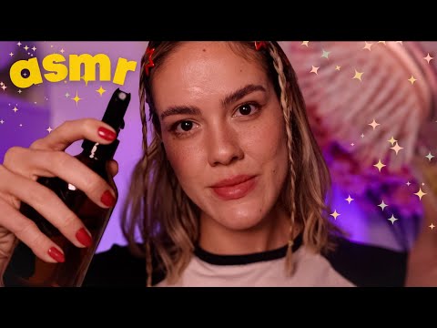 ASMR ROLEPLAY | Fazendo um Penteado no seu Cabelo 💇🏼‍♀️💆🏻‍♀️ Voz suave e Personal Attention