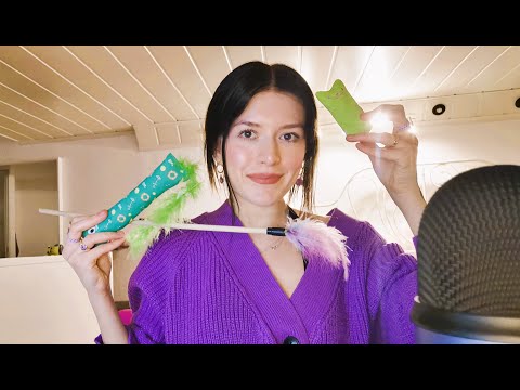 Cat toys as ASMR triggers ⁉️ // brushing, whispering and tapping ✨💖