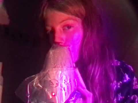 (asmr) plastic on mic, foam on mic & water spray on mic