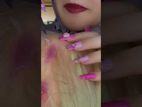 Let’s pluck this gum out of your hair #asmr #satisfying #shorts #relax #mouthsounds