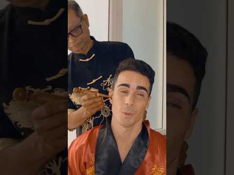 ASMR: Incredible Chinese Five Elementws Massage with Wooden Tools! #shorts