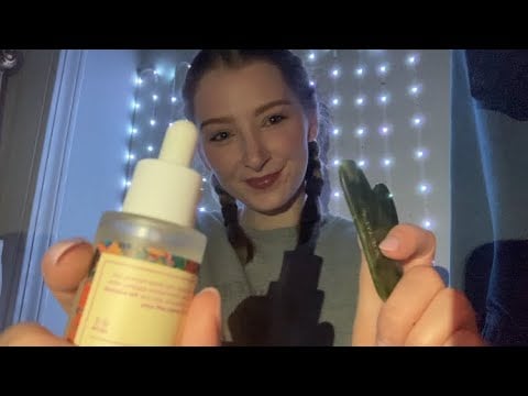 ASMR Pampering You Before Bed 😴 (Personal Attention, Skincare, Hair Brushing, & Layered Sounds)