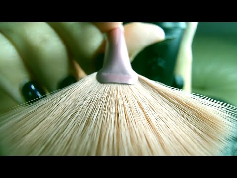 ASMR | 🥰 Brushing your face, Mouth Sounds and Trigger Words 🤤💜
