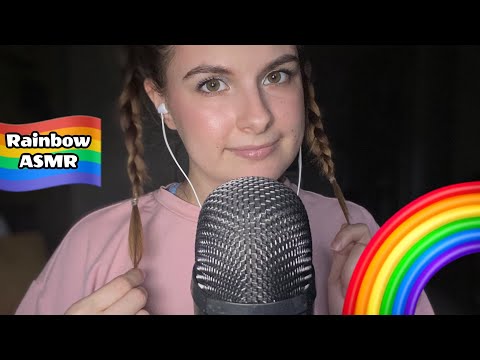 ASMR Rainbow Triggers🌈 (kind of chaotic & lofi)