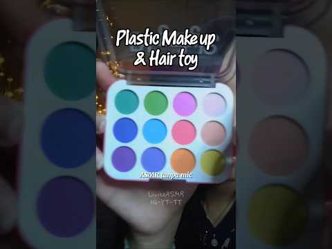 ASMR Plastic Makeup and Hair Salon Haul Unboxing 💗💋💄 #asmr #plasticmakeup #plastic