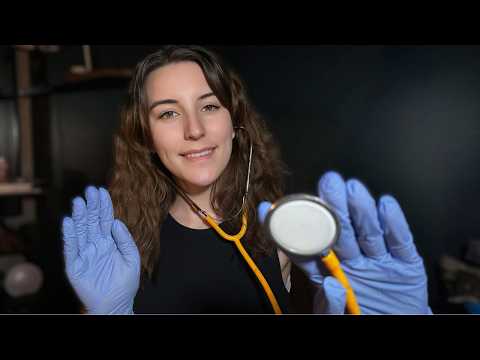 School Nurse Checkup for Sore Throat and Fever ASMR