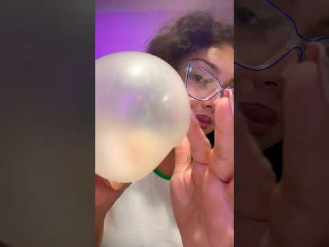 BUBBLE ASMR | blowing bubble gum tapping popping sounds