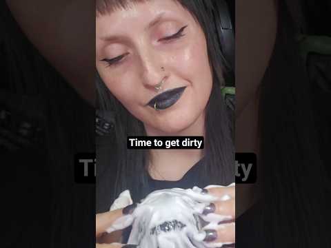 best sound EVER #asmr #asmrtrigger #asmrcream #shavingcream #fakenails