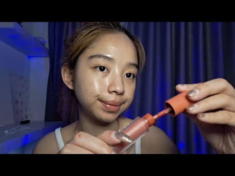 ASMR gum chewing & lip gloss pumping 💄🍒