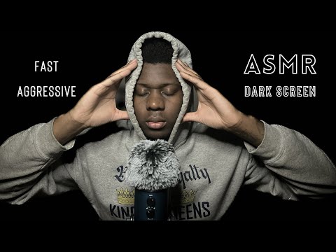 ASMR Fast Aggressive Triggers with DARK SCREEN for Deep Sleep #asmr