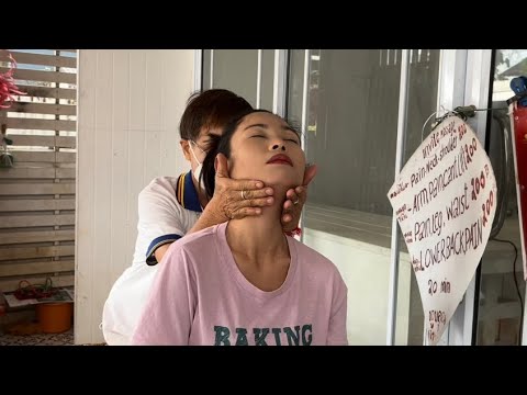 1 hour STRONG THAILAND STREET MASSAGE FULL BODY & ASMR THAI HAMMER MASSAGE
