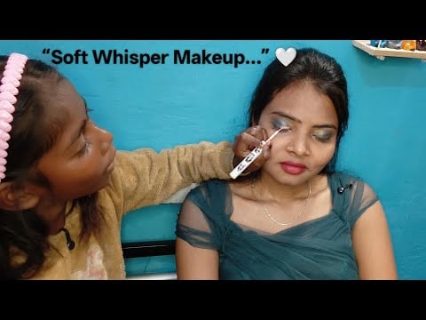 Soft Whisper Makeup & Hair ASMR by bharti.. ✨ Pure Relaxation with Gentle Whispers 💄🎀
