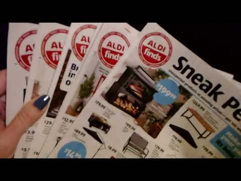 ASMR Request | Crinkling Aldi Sales Circulars (No Talking)