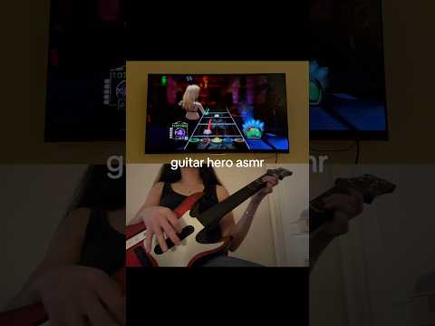 not my best performance, but I thought it was satisfying #asmr #guitarhero