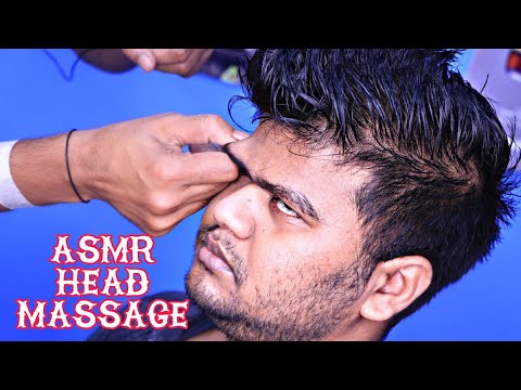 Head massage with Nasal bridge cracking and neck cracking | better sleep with ASMR massage