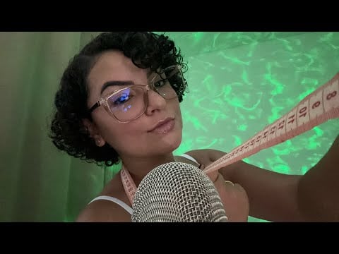 ASMR: Medidas dos pés a cabeça (voz suave)