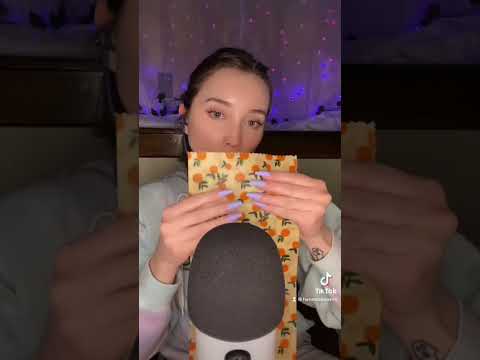 beeswax wrap 😍😍😩😩🥰😌 #asmr #asmrsounds #asmrvideo #asmrshorts #tingles #beeswax