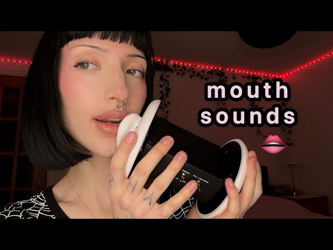 Wet Mouth Sounds w/ Mic Cupping ASMR (no talking)