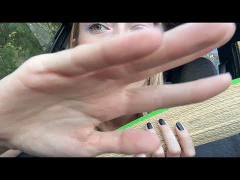 ASMR трейсинг в машине, звуки рта, визуалки