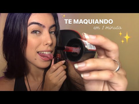 ASMR- TE MAQUIANDO EM 1 MINUTO! (Caseirinho)