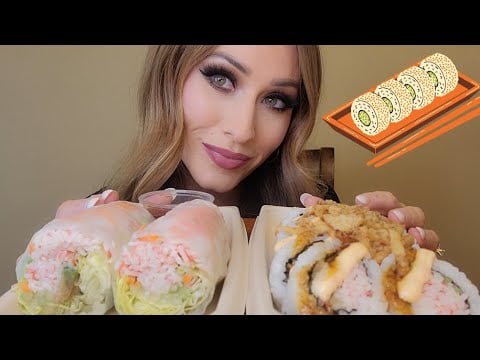 ASMR | 9th *Twelve Days Of Mukbang!!* SUSHI 🍣 (eating sounds, mouth sounds, deliciousness)