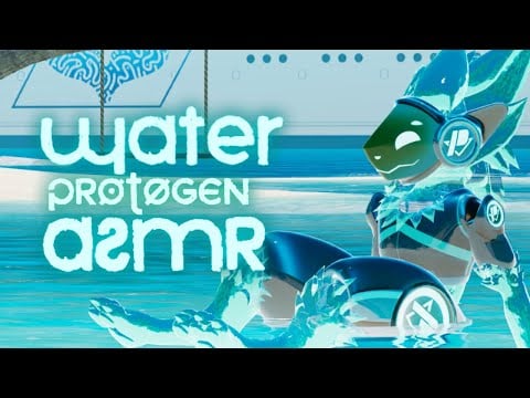 [Furry ASMR] Aqua Protogen gives you relaxing water paw massages💧💙🌊[Water sounds] [Whispering]
