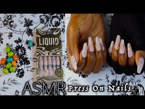 Salon Perfect Liquid Gold 14k Effect Press On Nails ASMR Chewing Gum