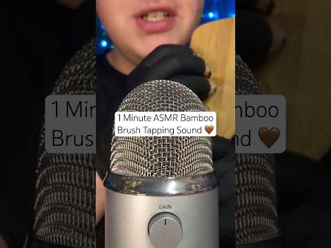Bamboo Brush Tapping Sounds! 🤎 #asmr #7on1s #jonathanasmr