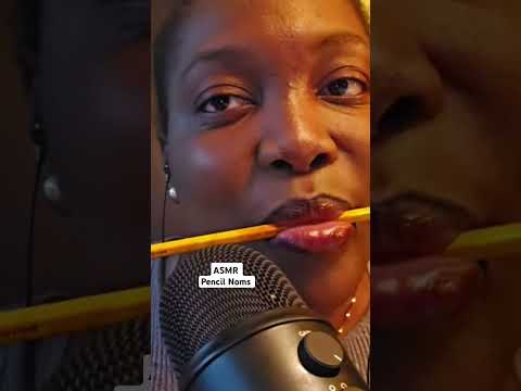 ASMR Pencil Noms | Nibbling Mouth Sounds #shorts #asmr