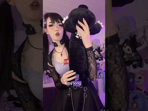 would you like a... long? plushie? 🙈 #asmr #asmrpersonalatttention #asmrshorts