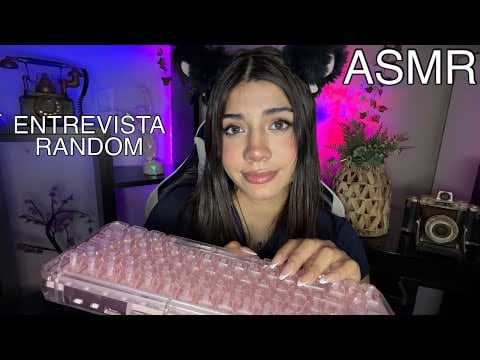ASMR ESPAÑOL / ASMR ESPAÑOL / Te hago una ENTREVISTA RARA y EXTRAÑA de TRABAJO / responde VELOZ