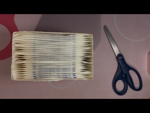 ASMR Cutting Up Gauze Pads