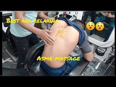 Best and relaxing ASMR head and back massage video 💆‍♂️