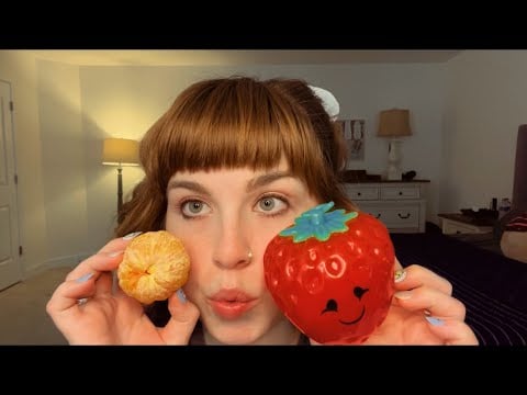 ASMR🍊Orange you Glad you Ordered a Sandwhich?🥪(tingly tapping, orange peeling)