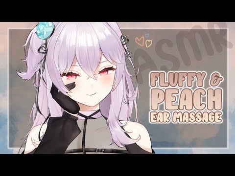 【ASMR】Ear Blowing, Peach Scrub, Fluffy, Soft Props for the Best Sleep & Tingles~